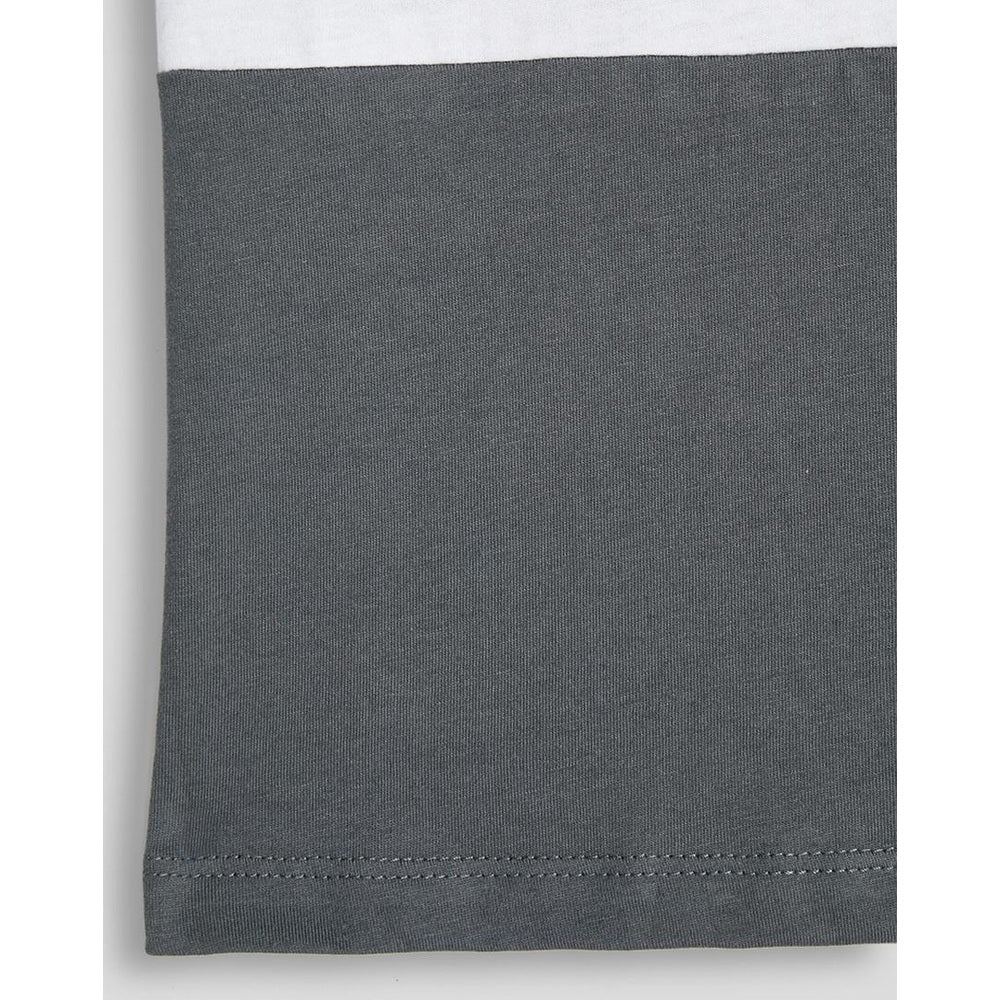 Polo Boys Jude Colour Blocked Sleeveless Vest In Gunmetal/Gold/White