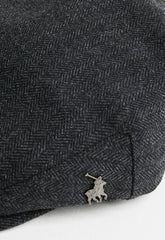 Polo Herringbone Ivy Cap Black