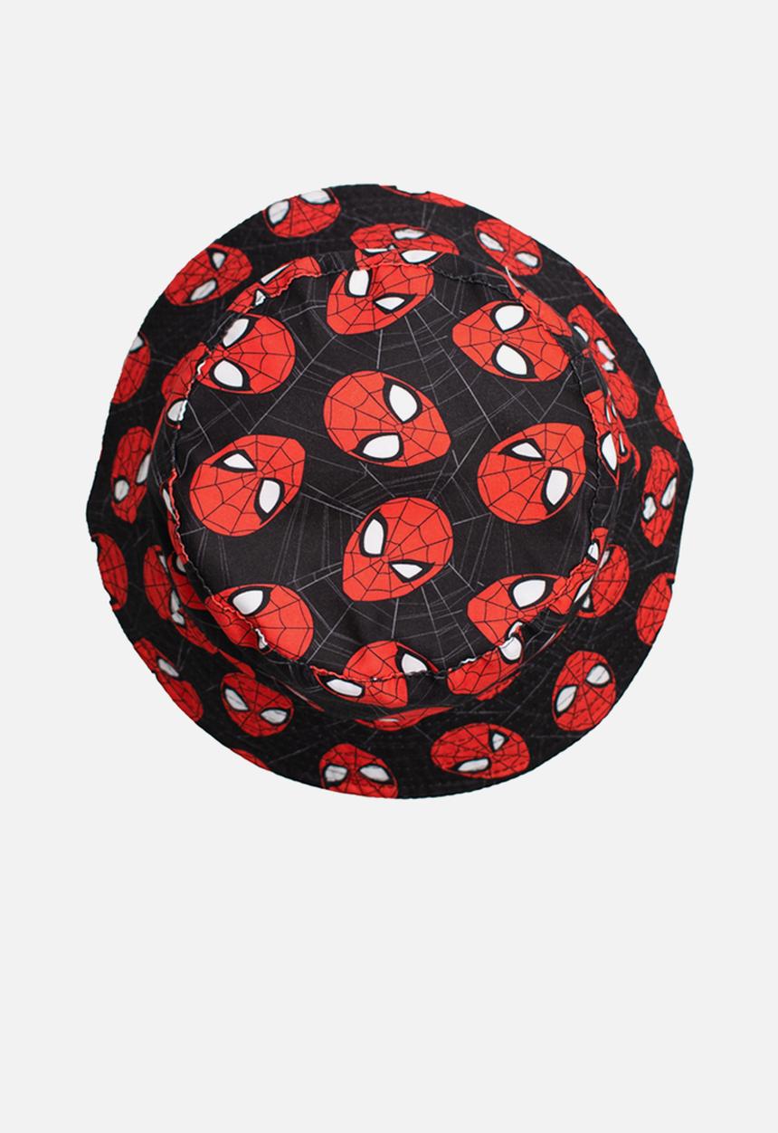 Character Group Boys Bucket Hat Spiderman In Black/Red
