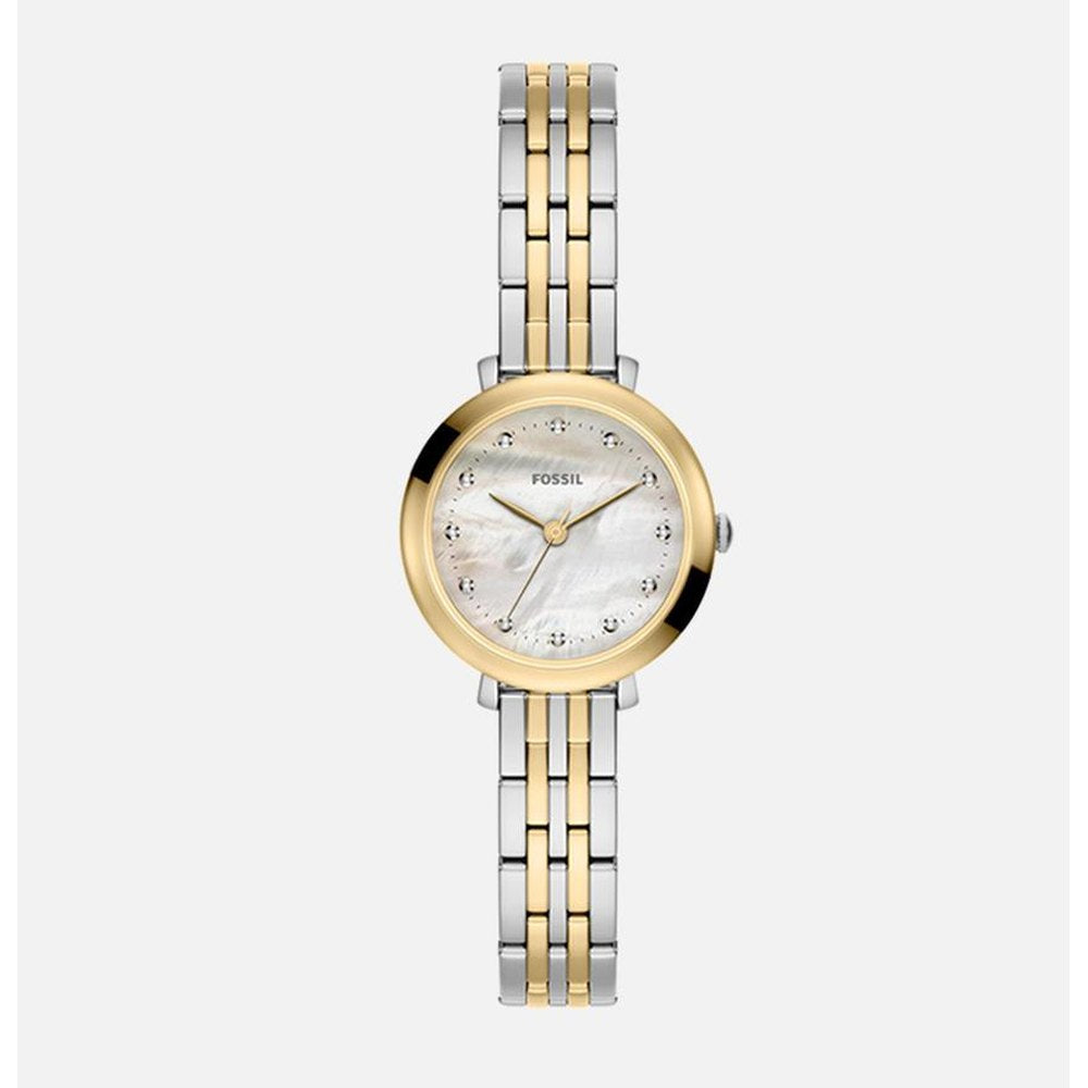 Fossil Womens Jacq 3 Handed Watch In Gold & Silver