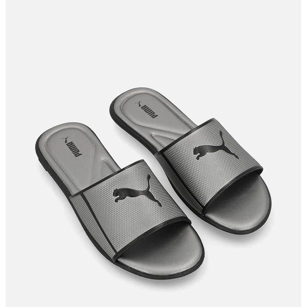 Puma Mens Sporty Embossed V3 ZADP Sandals In Aged Silver/Silver