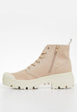 Palladium Womens Pallabase Twill Shoes In Nude Dust