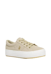 Polo 0050117 Womens Classic Canvas Sneaker Stone