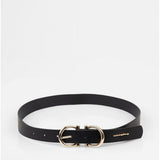 Sissy Boy Baily Fashion Belt With Twin Buckle In Black