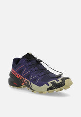 Salomon Mens Speedcross 6 Shoes Maritime Blue/Black/Cherry Tomato