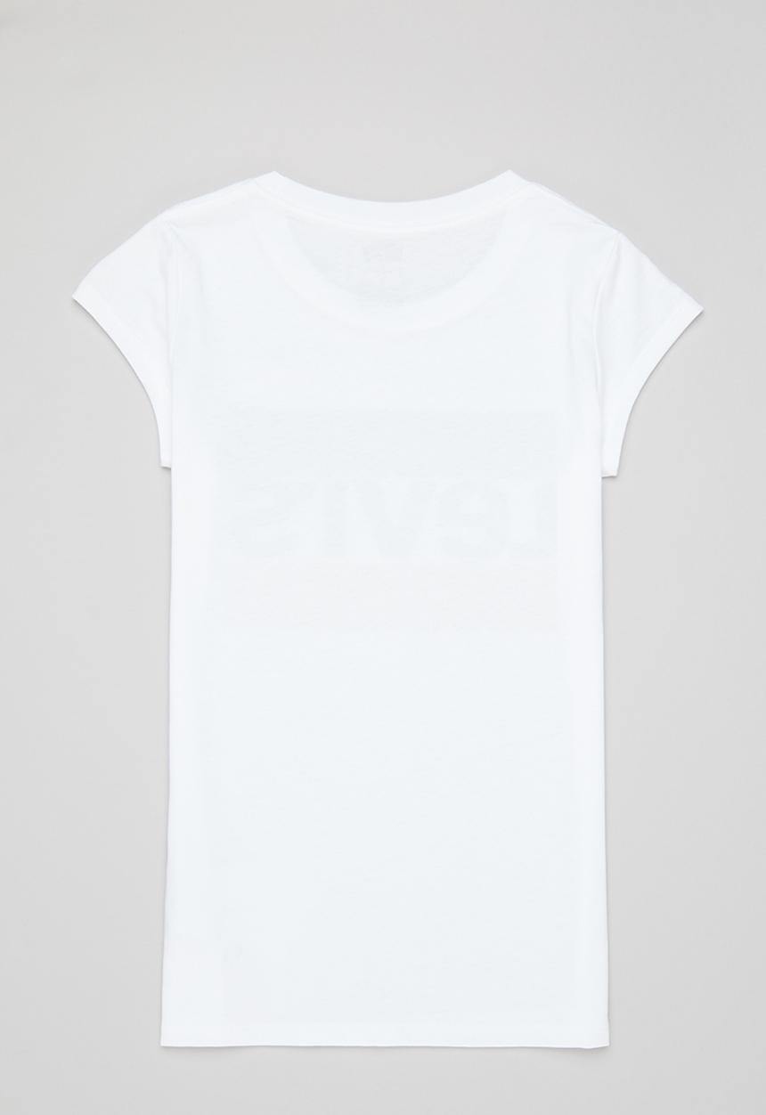 Levis Girls Sportwear Half Sleeve T-Shirt In White