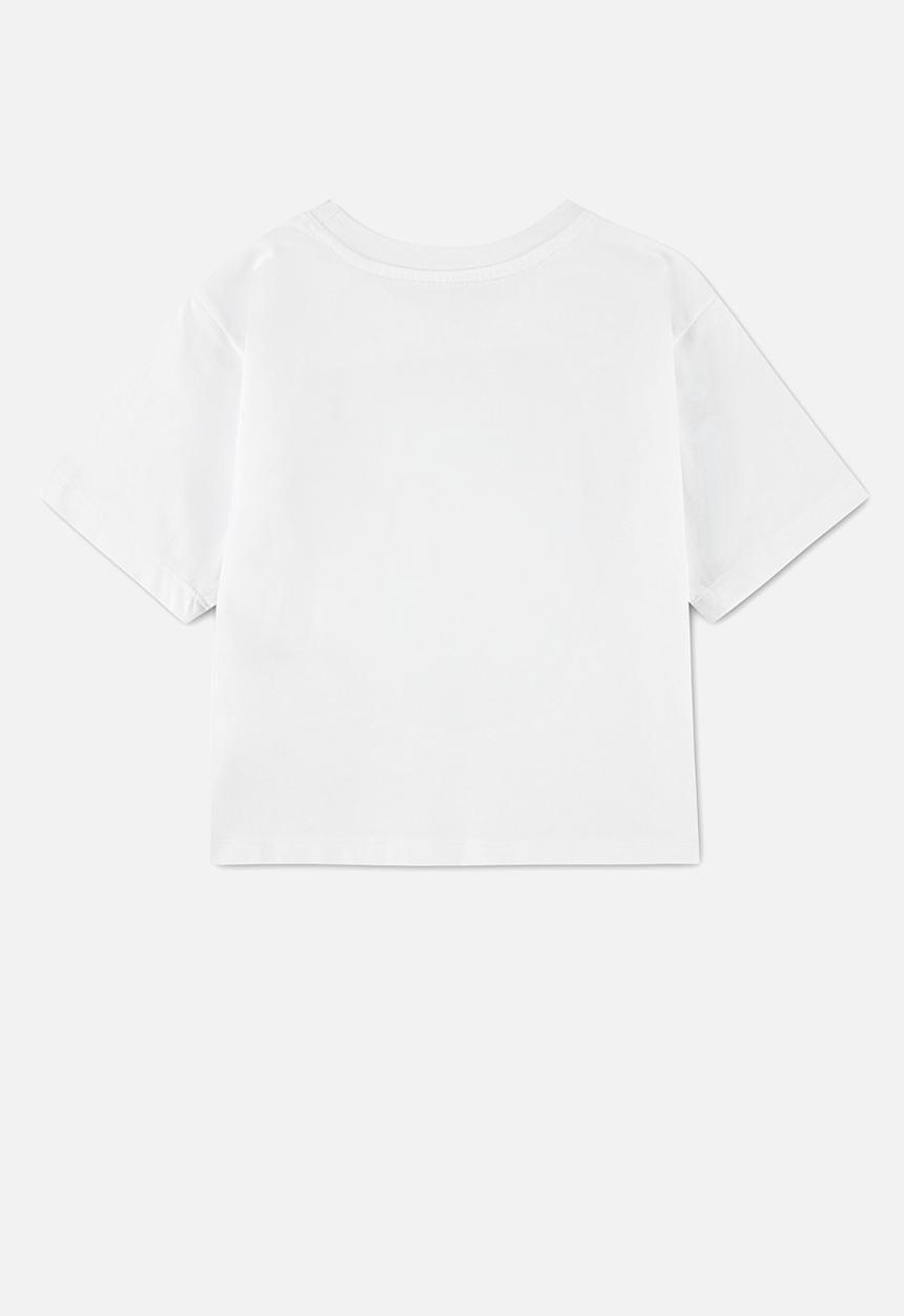 Converse Girls Dissected Chuck Patch T-Shirt In White