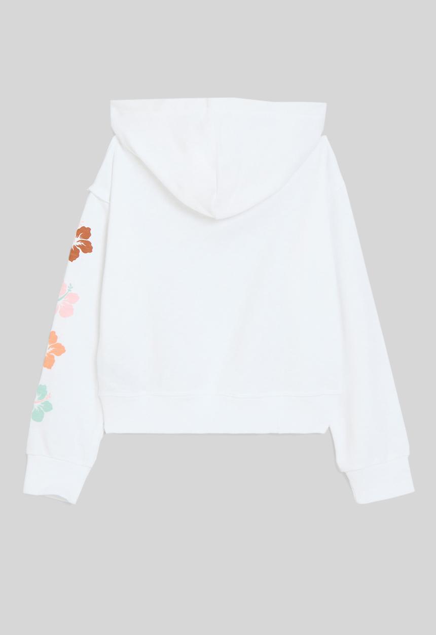 Levis Girls Hibiscus Hoodie In White