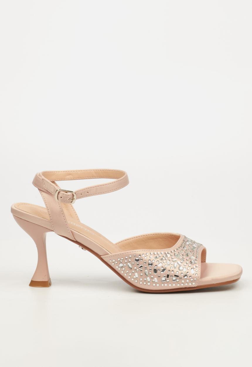 Butterfly Feet Ladies Kitten 1 Heels In Rose Gold