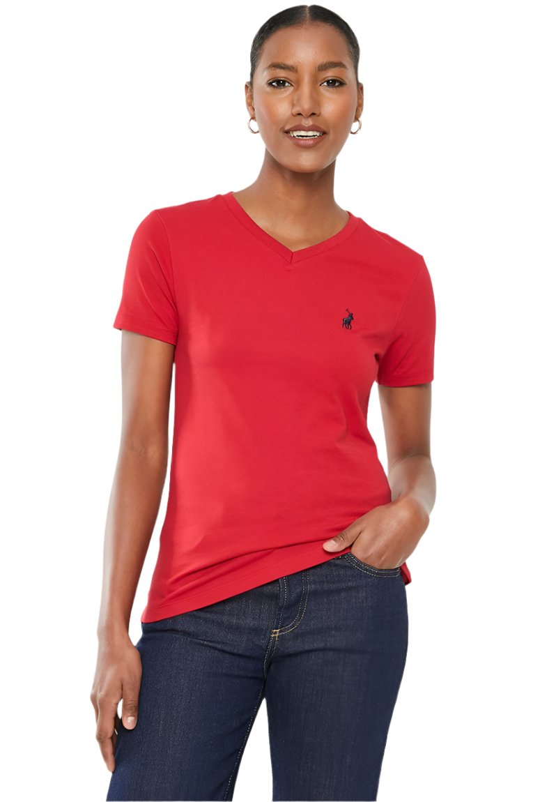 Polo 0048917 Kelly V -Neck T-Shirt  Red