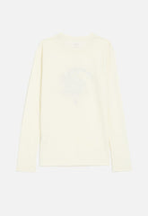 Polo Girls  Skylar Embroidered Long Sleeve T-shirt In Off White