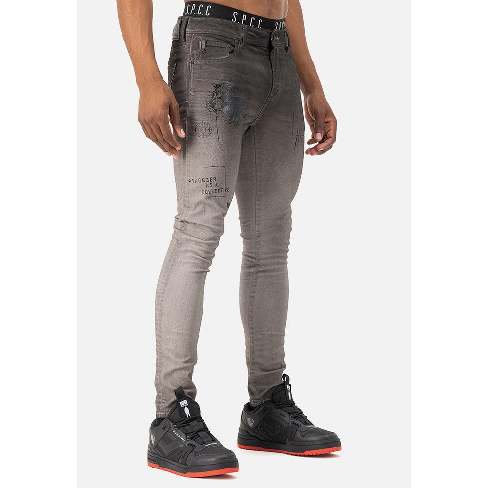 S.P.C.C Mens Static Blitz Super Skinny Jean In Black
