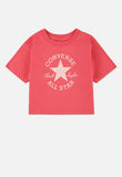 Converse Girls Dissected Chuck Patch T-Shirt In Cherry Balm