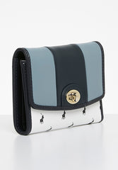 Polo Casablanca Compact Trifold Purse Blue