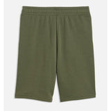 Puma Boys Essentials Small No 1 Logo Shorts In Moss Veil