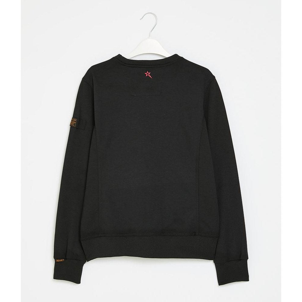 Soviet Boys Crew Neck Sweatshiirt In Black