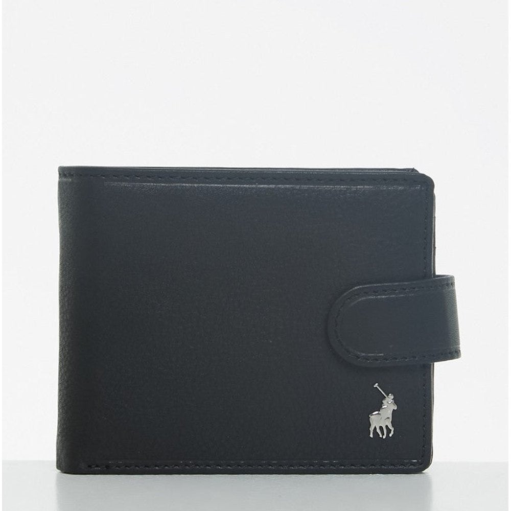 Polo Nappa Tab Wallet In Black