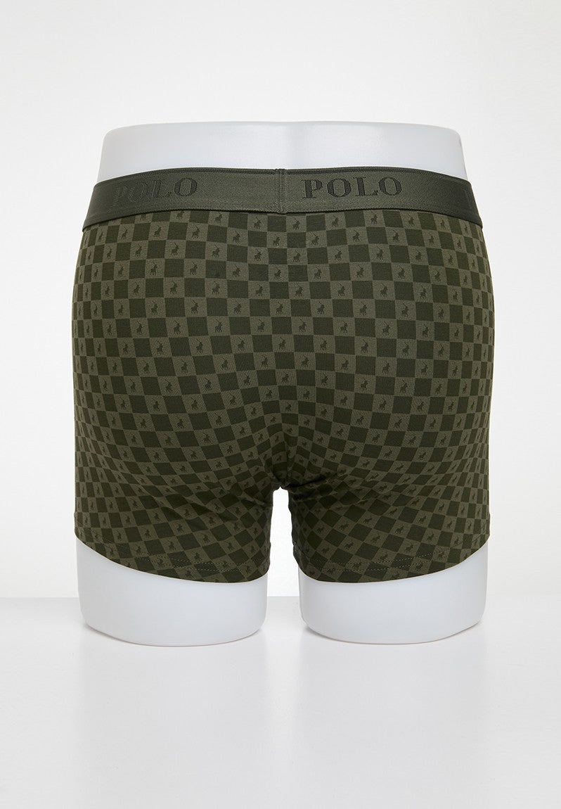 Polo Mens 2 Pack Boxer Set In Olive