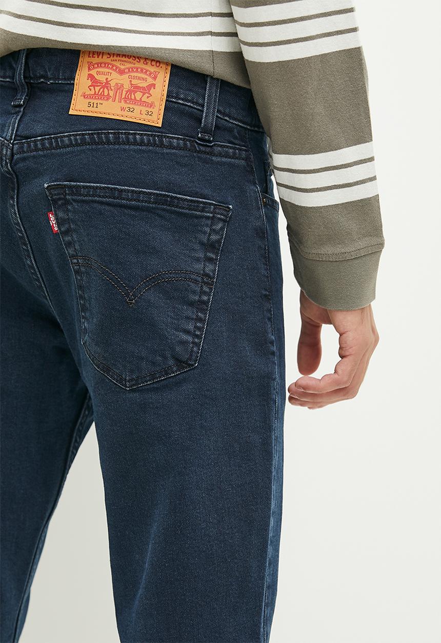 Levis Mens 511 Slim Za Escape With Me Od Adv Jeans In Navy