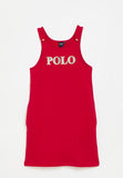 Polo 0055035 Girls Terri Pinafore  Red