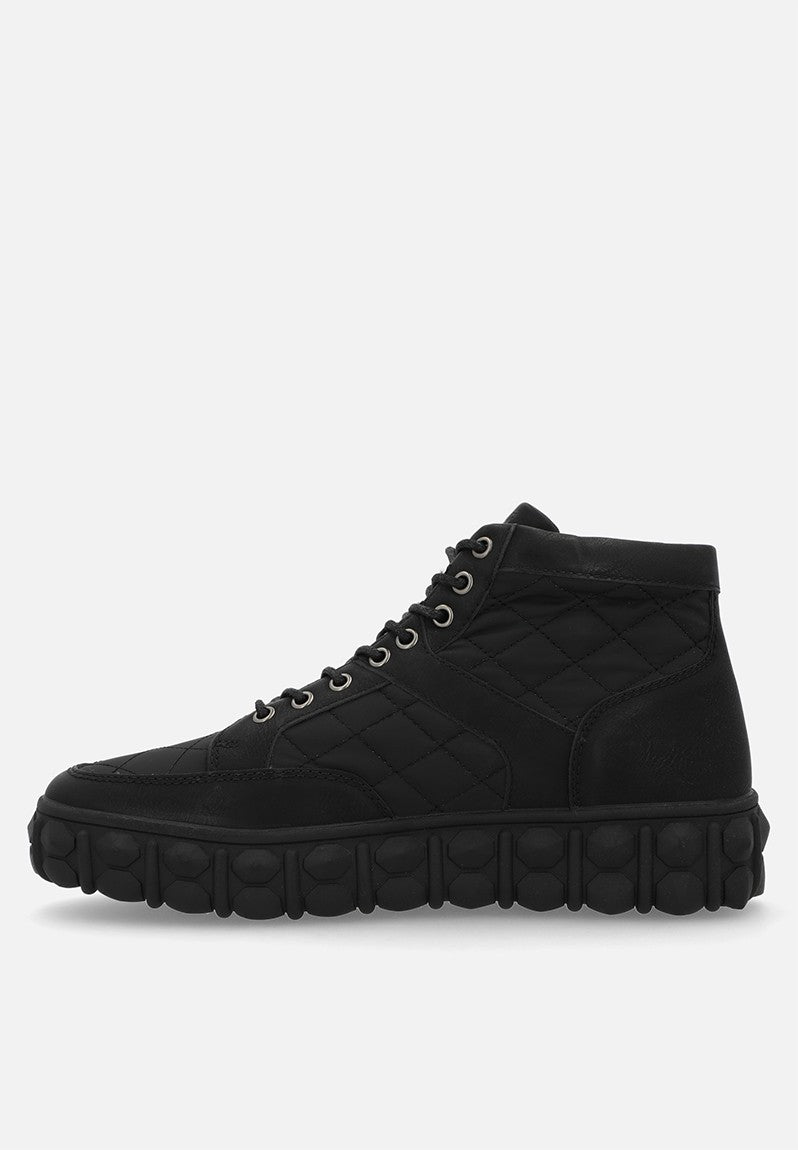 Mazerata Mens Pigale 9 Faux Nubuck Shoes In Black
