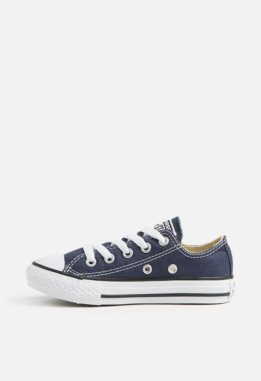 Converse Boys All Star Low Sneakers In Navy
