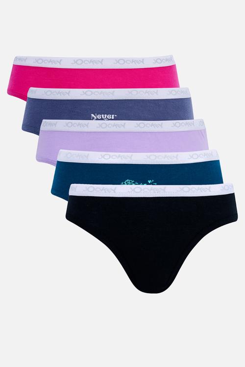 Jockey Girls 5 Pack French Cut Underwears In Multi