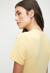 Polo Womens Kelly V-Neck T-Shirt In Yellow