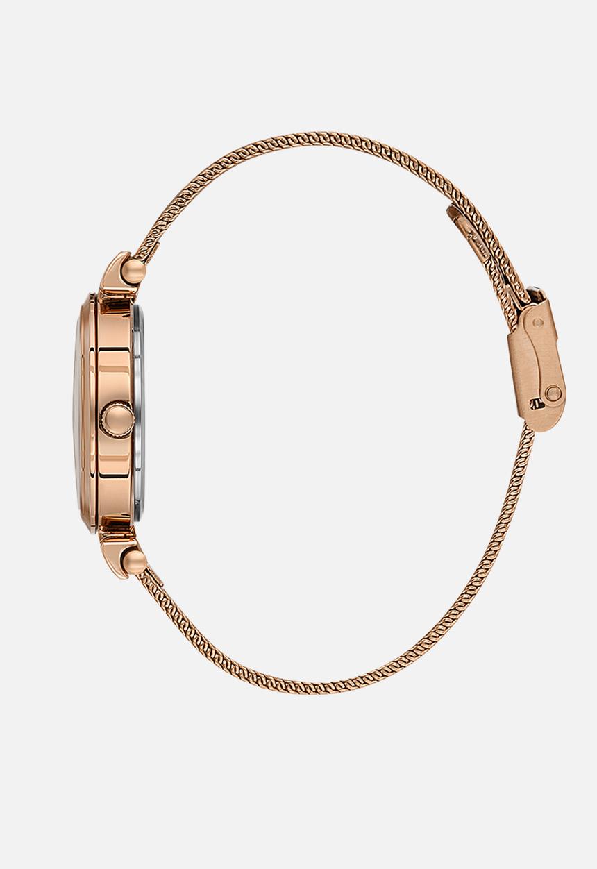 Danile Klein Rose Gold Strap Watch For Ladies