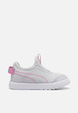 Puma Kids Courtflex V3 Slip Ons In Light Grey