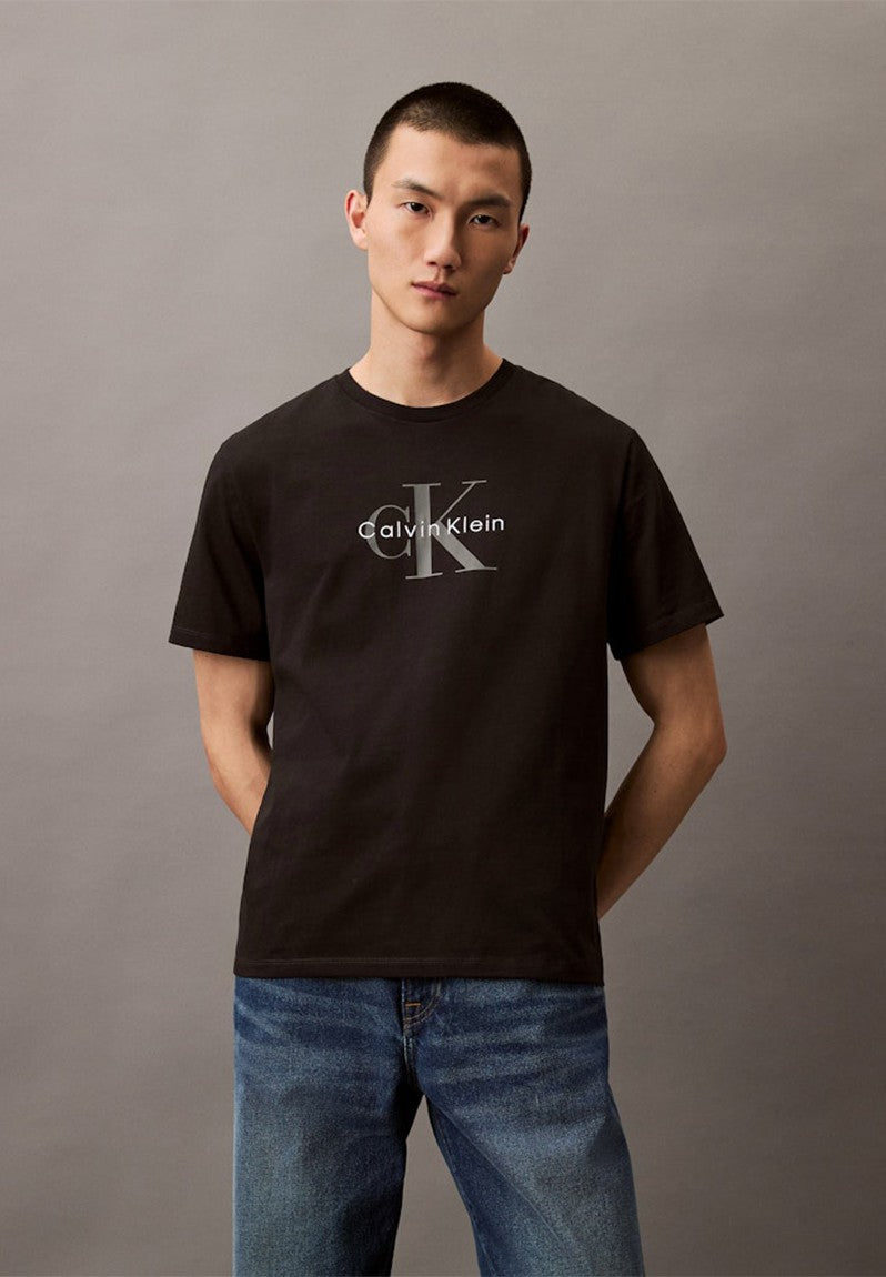 Calvin Klein Mens Hero Monologo T-Shirts In Black