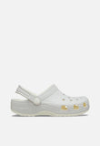 Crocs Girls Glow Crackle Clog Shoes In Off White