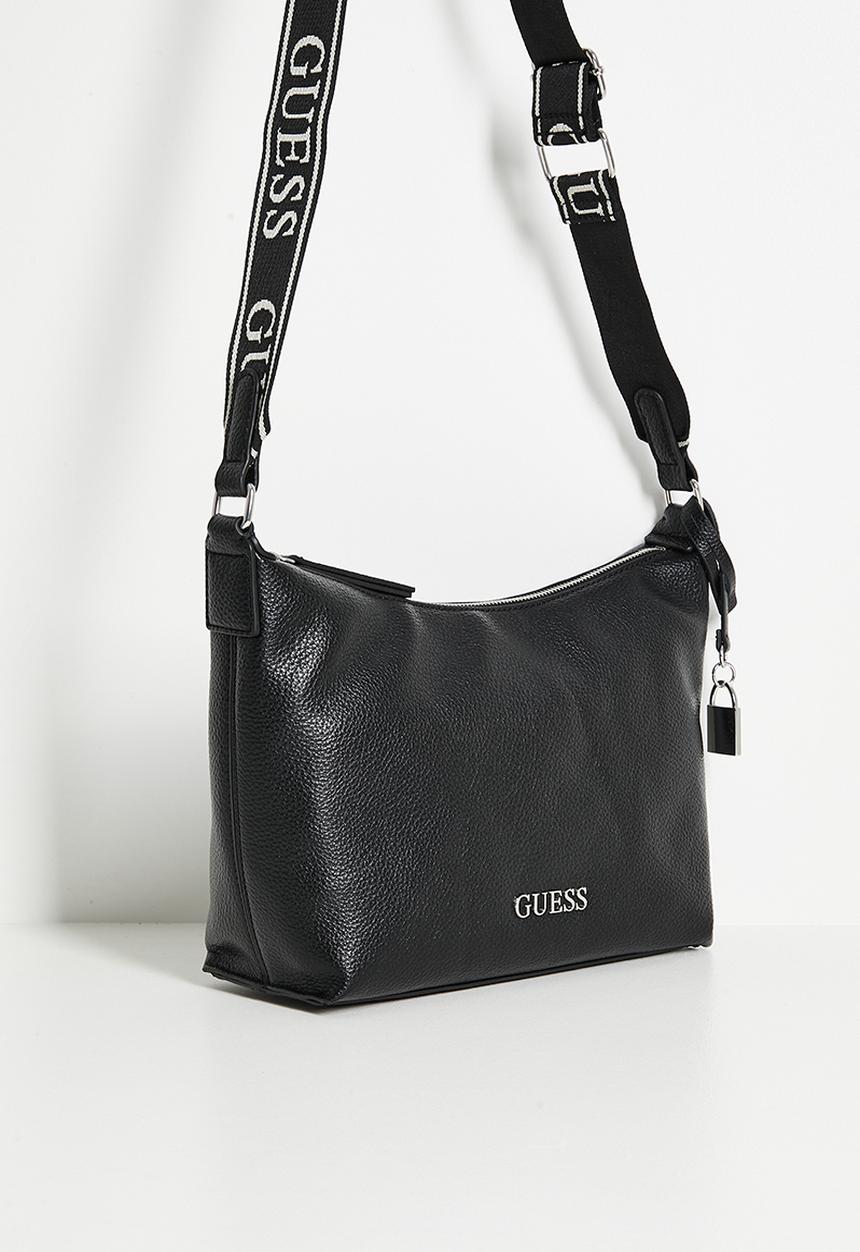 Guess Maleena Convertible Top Zip Black In Black