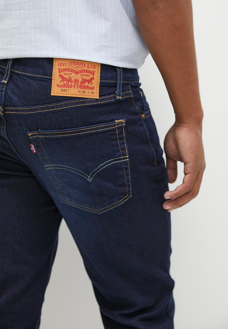 Levis Mens Ancient Ways Athletic Taper Jeans In Dark Wash