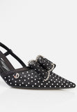 Sissy boy Ladies Ivy Slingback Heels In Black