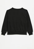 Nike Unisex Kids French Terry Crew Sweatshirts In Black
