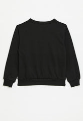 Nike Unisex Kids French Terry Crew Sweatshirts In Black