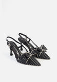 Sissy boy Ladies Ivy Slingback Heels In Black