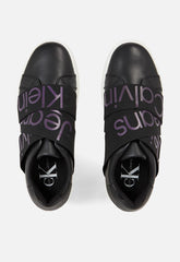 Calvin Klein Classic Cupsole Laceup Black and Amethyst