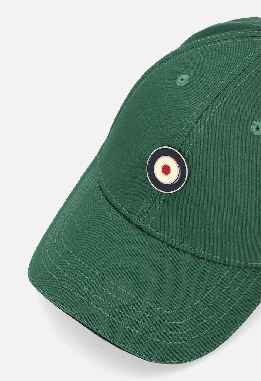 Ben Sherman Mens Metal Targy Badge Cap In Forest