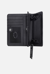Guess Abbas Sling French Wallet In Black