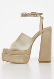 Sissy Boy Womens Platform Heel In Champagne