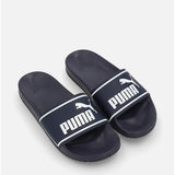Puma Kids Poolcat 2.0 Jr Zadp Slides In Navy & White