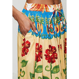 Mandi Womens Skirt In Yellow Multi