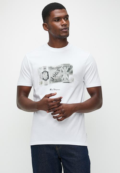 Ben Sherman Pound Sterling Mens T-Shirt In White