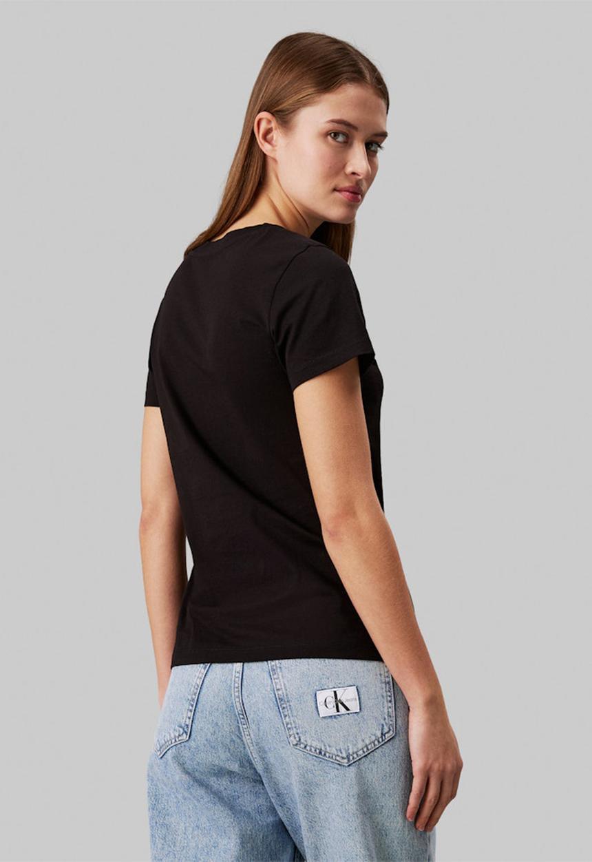 Calvin Klein Ladies 2 Pack Monologo T-Shirt In Black & White