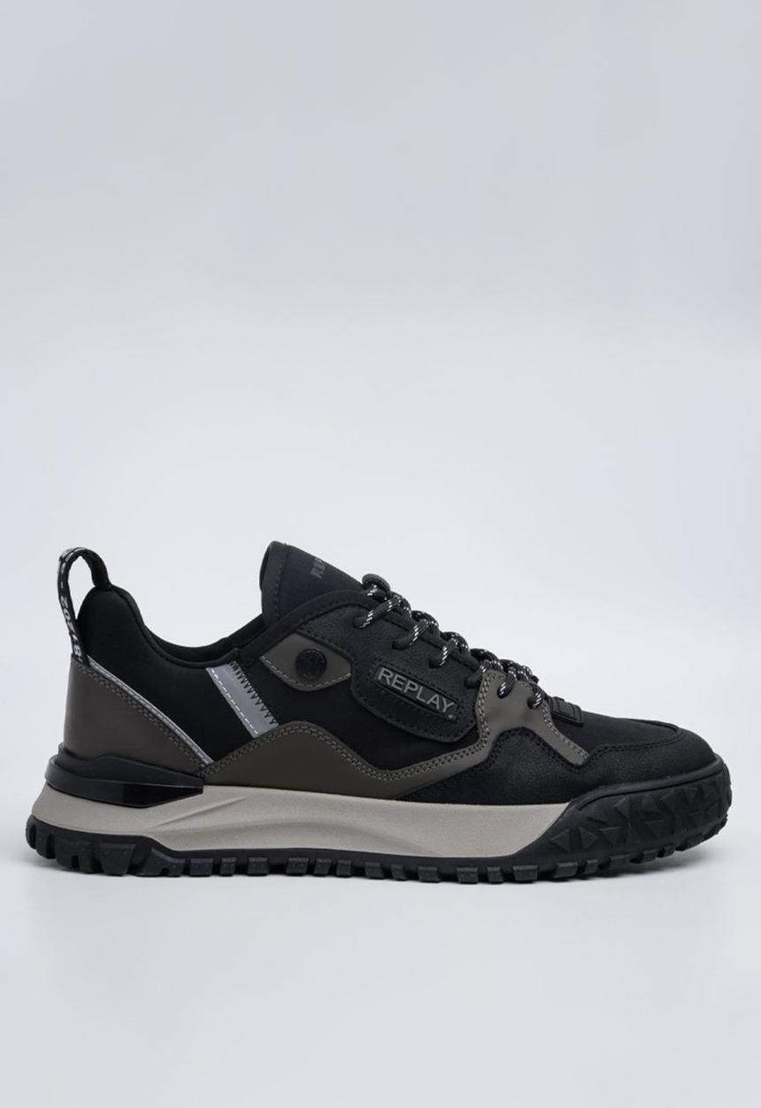 Replay Mens Blix Mixer Sneakers In Black
