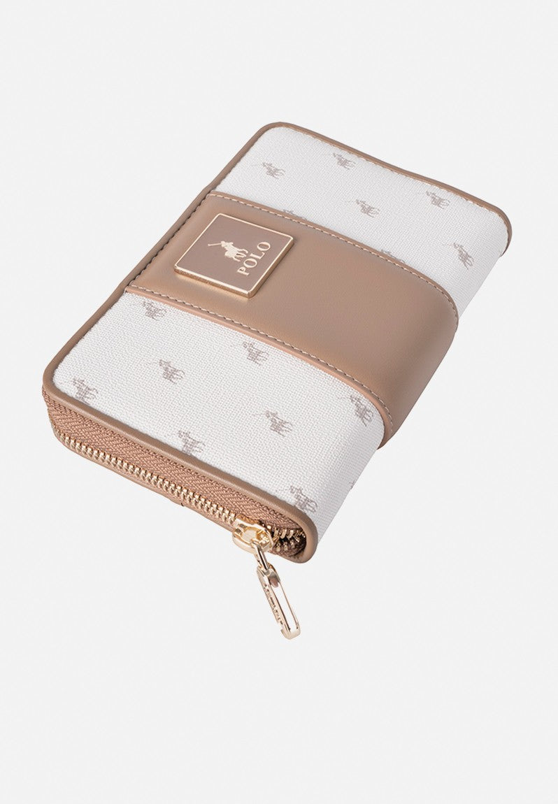 Polo Kensington Medium Zip Around Wallet In White