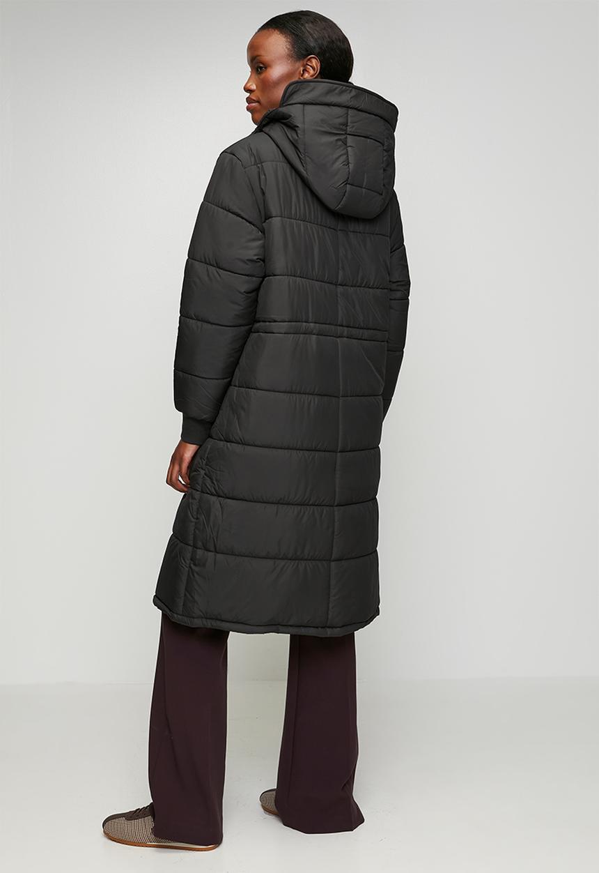 Polo Womens Mia Long Sleeve Puffer Jacket In Black