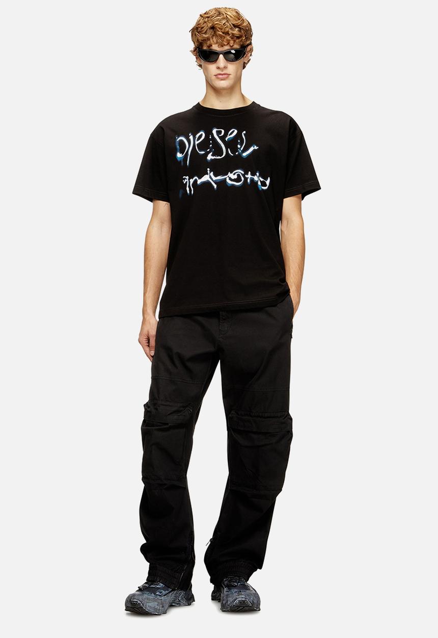 Diesel Mens Norm V8 T-Shirt In Black